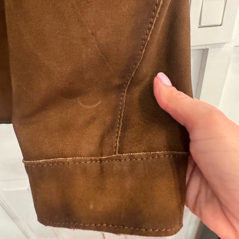 Milestone Brown Suede Leather Jacket – Size Large - Picture 4 of 8